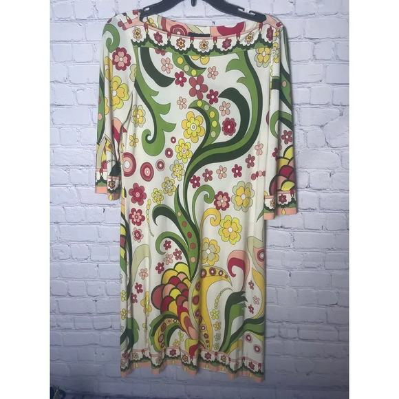 Morgan McFeeters Dresses & Skirts - Morgan McFetters Multicolor Floral Long Sleeve Dress Womens Size 10